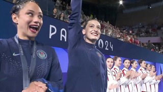 USA collects first artistic swimming medal since 2004 with silver | Paris Olympics