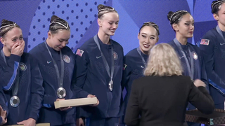 USA collects first artistic swimming medal since 2004 with silver | Paris Olympics