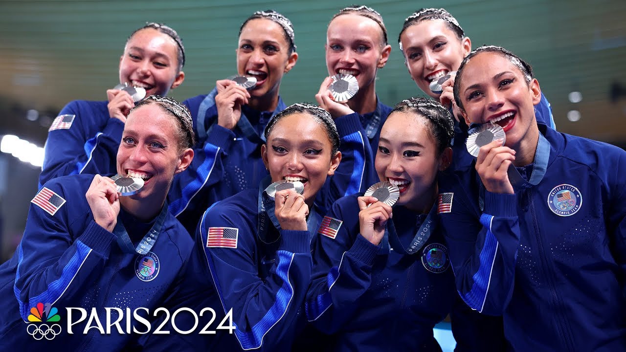 USA collects first artistic swimming medal since 2004 with silver | Paris Olympics