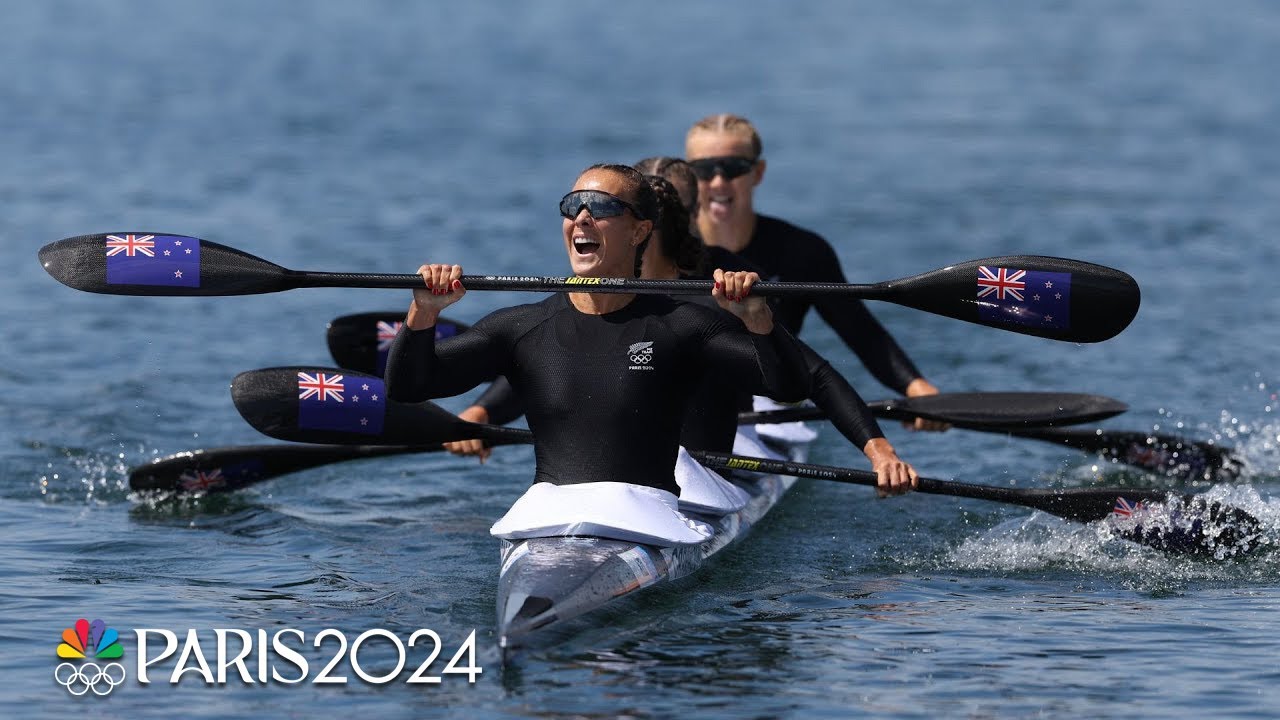 Lisa Carrington Guides New Zealand to K-4 500m Gold, Defeating Germany at Paris Olympics