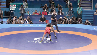 Kiyooka Kotaro Shines with Dominant Victory in Men's 65kg Freestyle Gold Medal Match at Paris Olympics