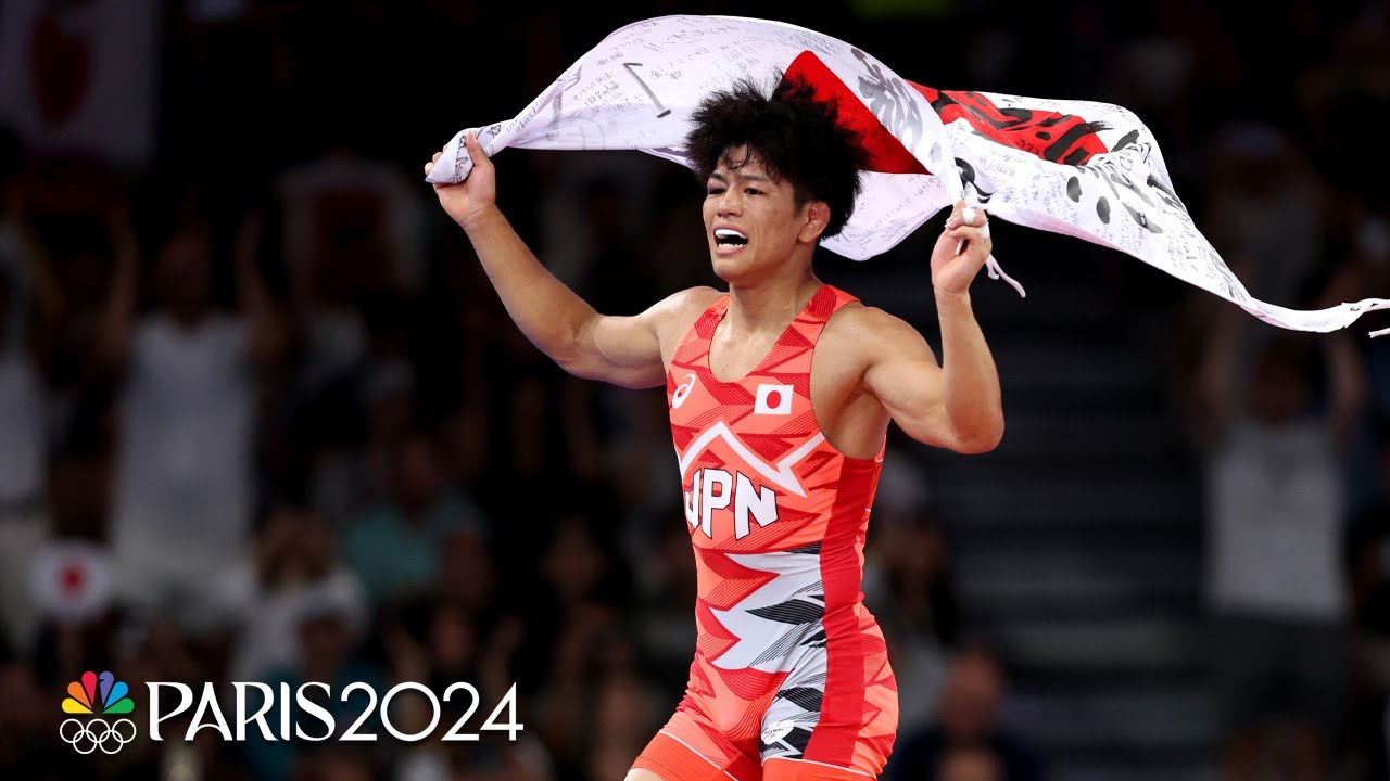 Kiyooka Kotaro Shines with Dominant Victory in Men's 65kg Freestyle Gold Medal Match at Paris Olympics