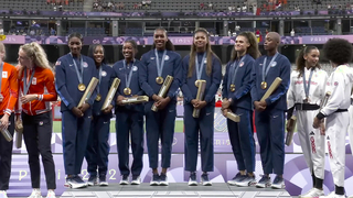 U.S. women's 4x400m relay team awarded gold after near-record breaking run | Paris Olympics