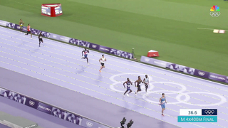 Rai Benjamin Powers U.S. 4x400m Relay Team to Gold in Paris Olympics