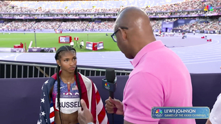 Masai Russell CLOSES STRONG to win competitive women's 100m hurdles final | Paris Olympics