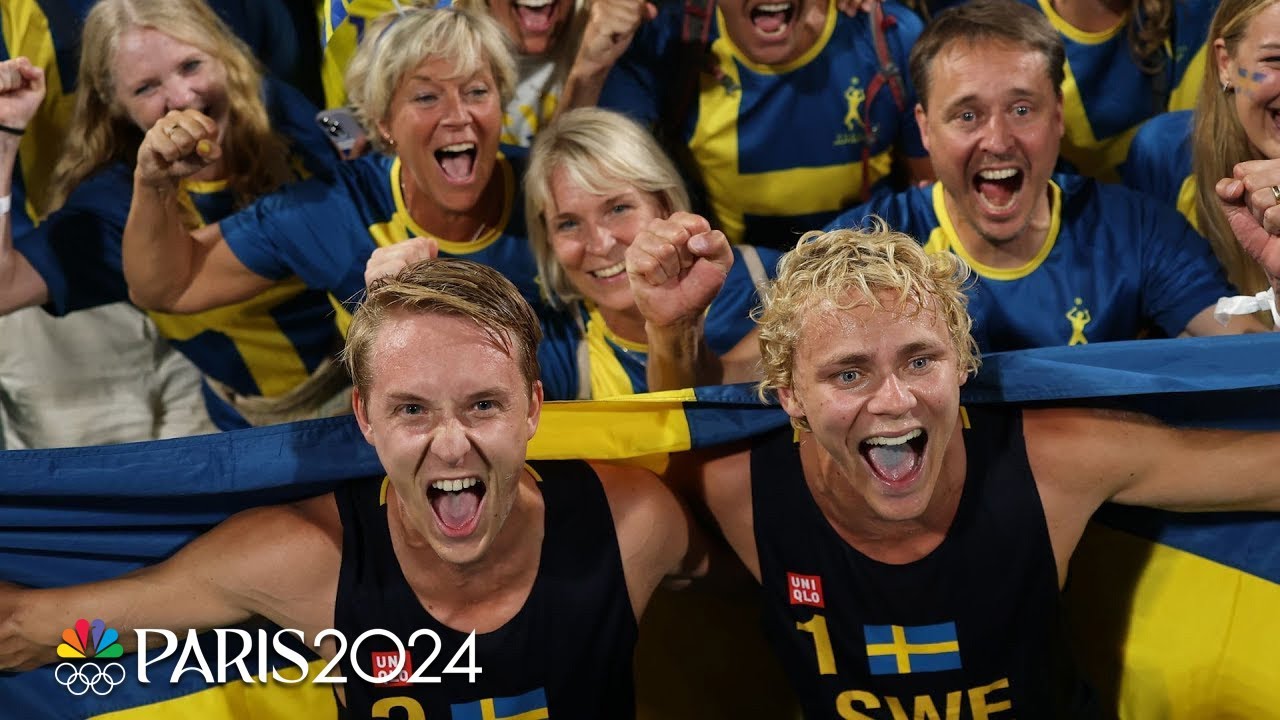 Sweden Secures First-Ever Beach Volleyball Gold by Defeating Germany | Paris Olympics