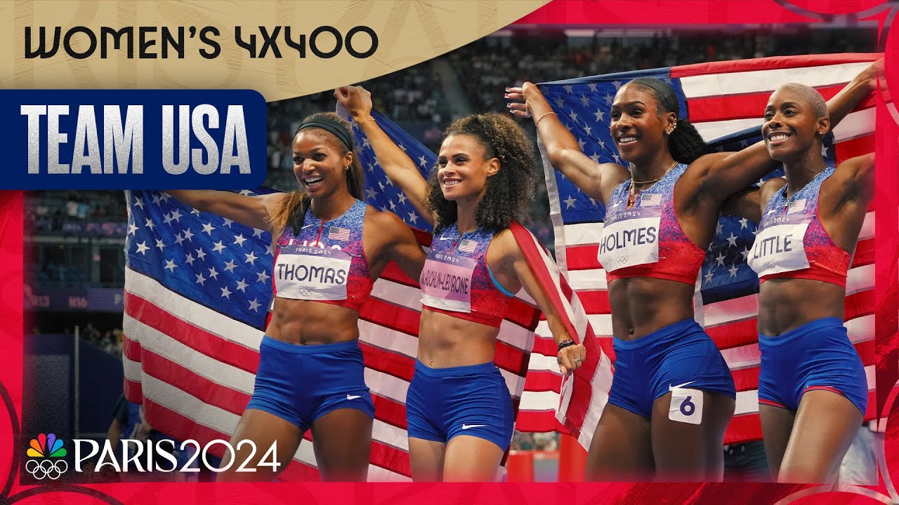 U.S. Women's 4x400m Relay Team Dominates for Gold in Final Victory | Paris Olympics