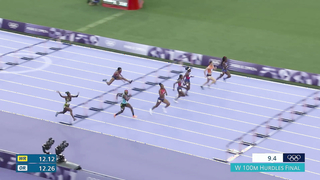 Masai Russell Claims First Olympic Gold with Victory in Women's 100m Hurdles at Paris Olympics