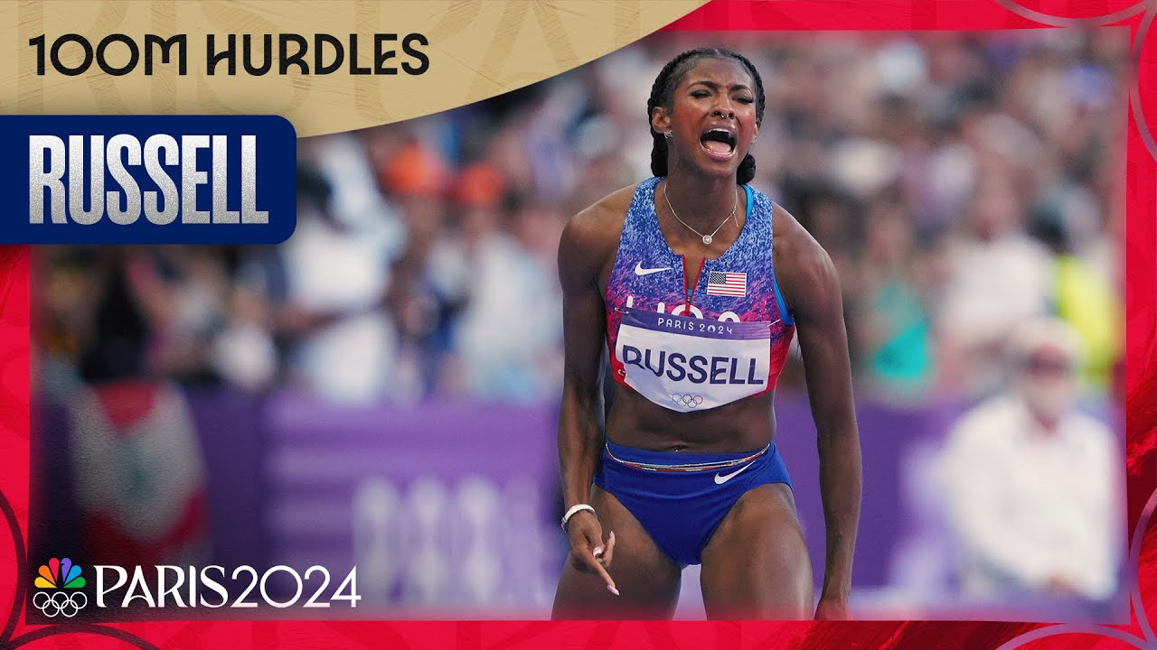 Masai Russell Claims First Olympic Gold with Victory in Women's 100m Hurdles at Paris Olympics