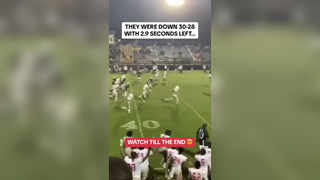 This ending was WILD (via IG/ duncxnwalker) #football #touchdown #gamewinner #buzzerbeater #win #winner #highschool #highschoolfootball #athlete #lastsecond #highlights