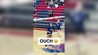 At least she laughed it off  #Volleyball #Spike #Fail