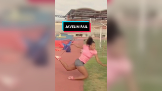 Rugby sevens and javelin don’t mix @Celia Quansah #girlsrugbyplayer #funfailvideo #javelinthrowchallenge #tryanewsport #javelinthrow #javelin #javelinfail #trackandfield #javlinthrow