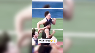Bro tried to emote on him #athletics #sprint #fail #funny