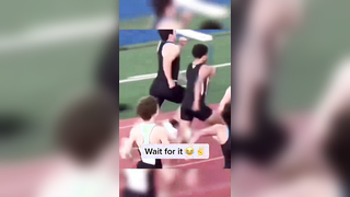 Bro tried to emote on him #athletics #sprint #fail #funny