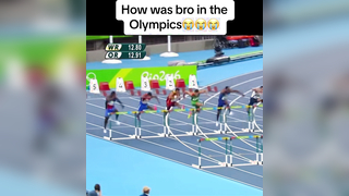 Bro couldnt even get past the first hurdle #fyp #viral #fail #meme #funny #comedy #olympics #trackandfield