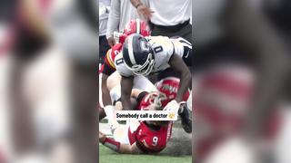 The hits these guys take is wild #collegefootball #CFBonFOX #CFB #footballtiktok #maryland #uconn