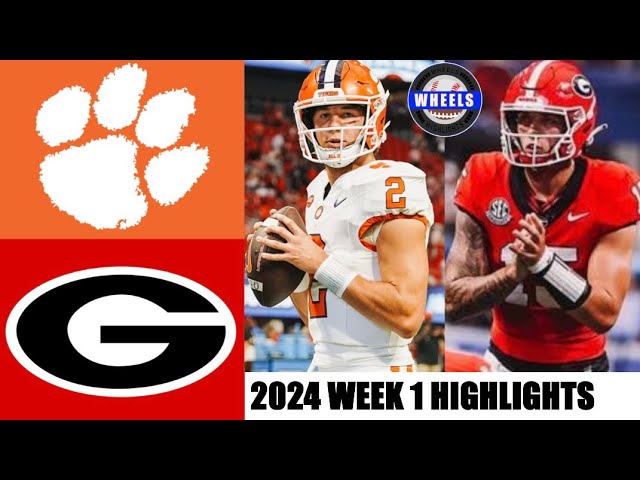 #1 Georgia vs #14 Clemson | Full Game Highlights | 2024 College Football Highlights