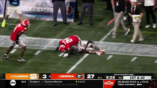 Malaki Starks incredible INTERCEPTION vs Clemson