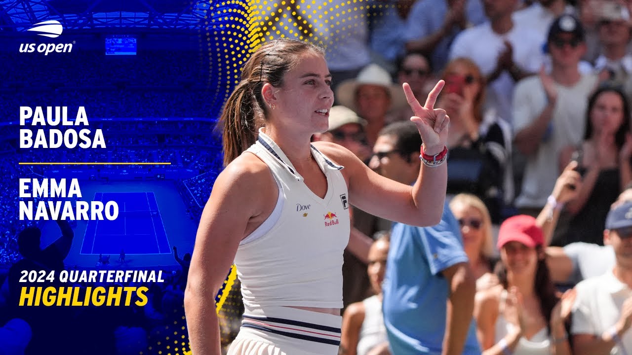 Paula Badosa vs. Emma Navarro Highlights | 2024 US Open Quarterfinal
