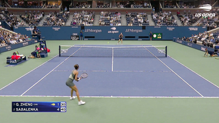 Zheng Qinwen vs. Aryna Sabalenka Highlights | 2024 US Open Quarterfinal