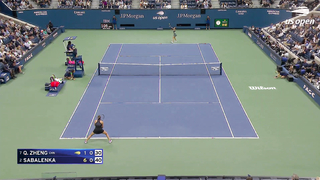 Zheng Qinwen vs. Aryna Sabalenka Highlights | 2024 US Open Quarterfinal