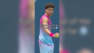 BEN SHELTON 143MPH?!  #USOpen #Tennis