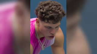 BEN SHELTON 143MPH?!  #USOpen #Tennis