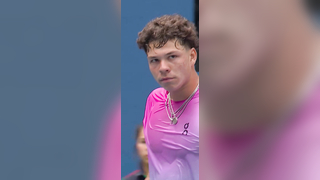 BEN SHELTON 143MPH?!  #USOpen #Tennis