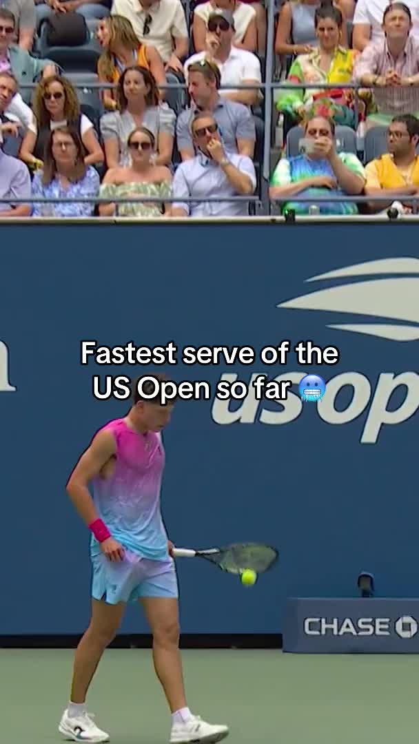 BEN SHELTON 143MPH?!  #USOpen #Tennis