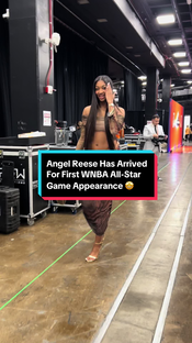 The Barbie, Angel Reese has arrived for her first @AT&T #WNBAAllStar Game appearance #wnba