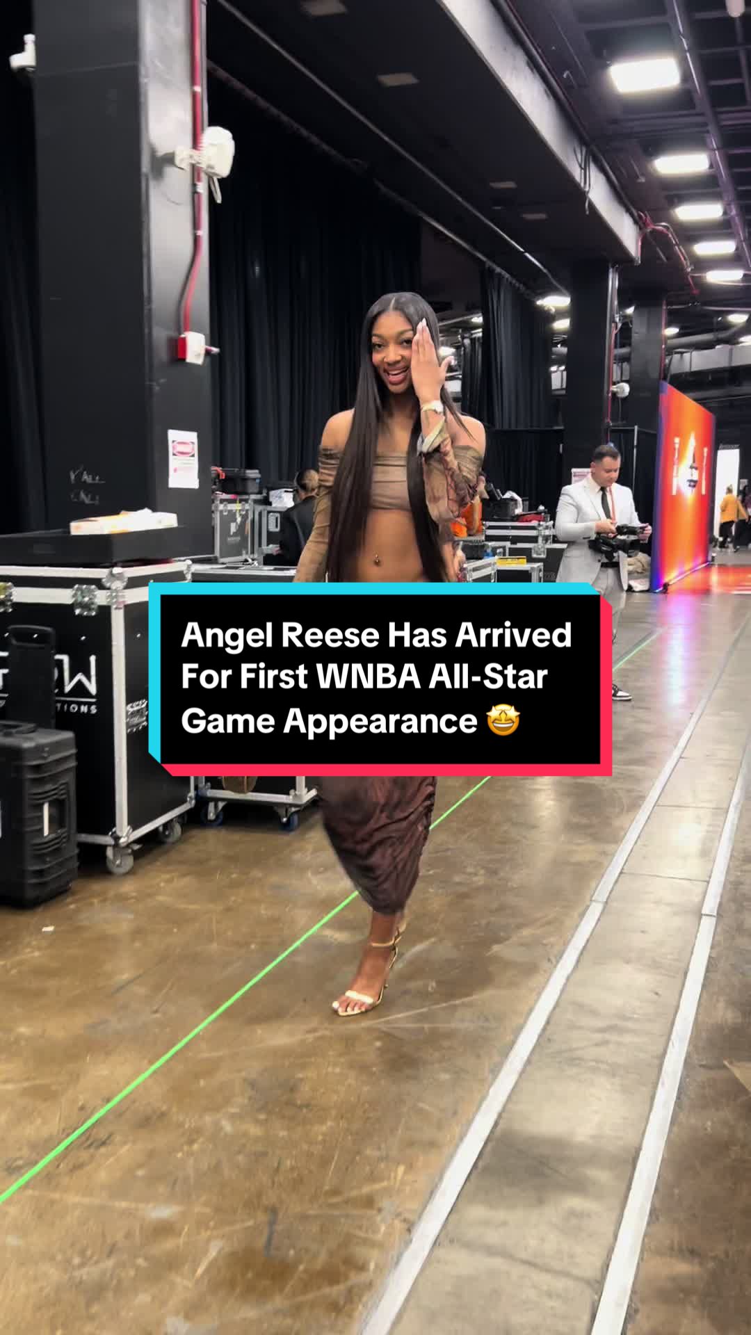 The Barbie, Angel Reese has arrived for her first @AT&T #WNBAAllStar Game appearance #wnba