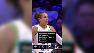 Napheesa Collier has not missed a beat, earning her @Kia America Western Conference Player of the Month honors for August 22.4 PPG 5.2 RPG 3.9 APG #WelcometotheW