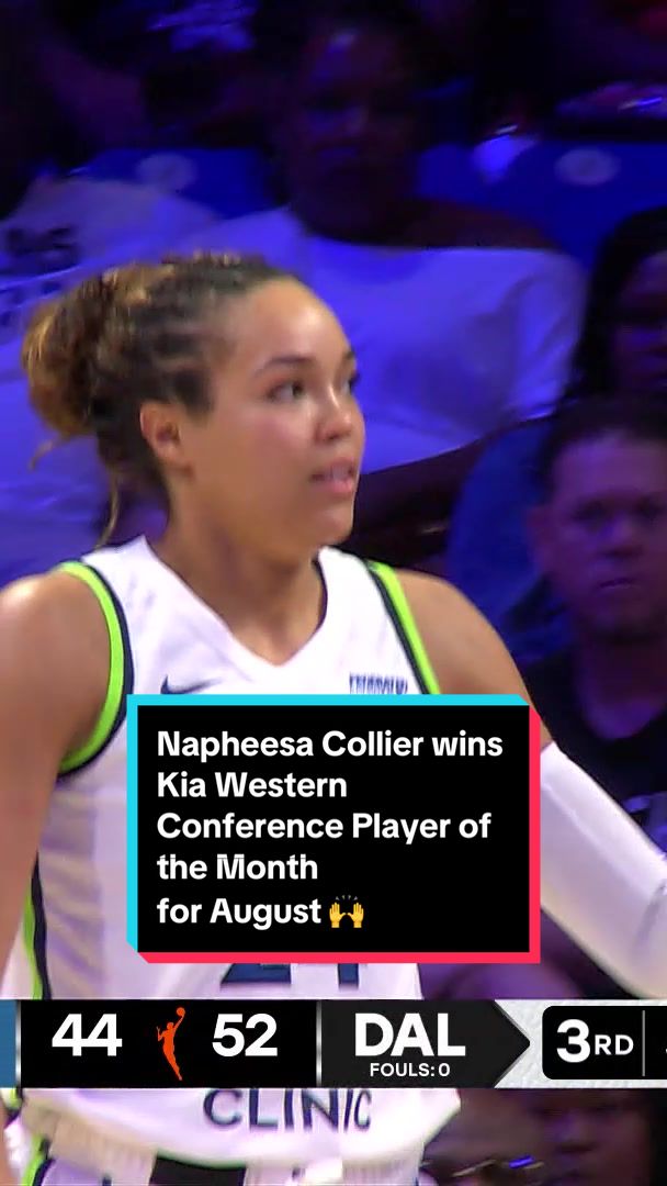 Napheesa Collier has not missed a beat, earning her @Kia America Western Conference Player of the Month honors for August 22.4 PPG 5.2 RPG 3.9 APG #WelcometotheW