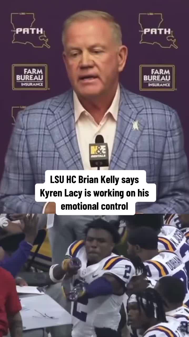 LSU HC Brian Kelly on WR Kyren Lacy (Via @LSU Tigers)