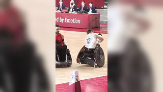 Collision #Paralympics #WheelchairRugby