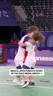 History in the making Today, #mileskrajewski and #jaycisimon will compete for Team USA’s first-ever medal in badminton (Paralympic or Olympic). Watch the Teenage Dream Team go for gold