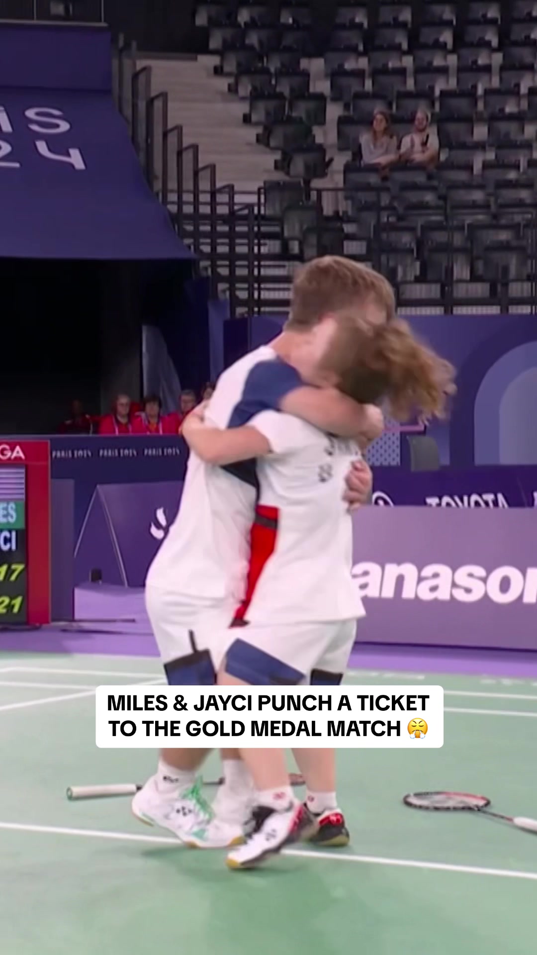 History in the making Today, #mileskrajewski and #jaycisimon will compete for Team USA’s first-ever medal in badminton (Paralympic or Olympic). Watch the Teenage Dream Team go for gold