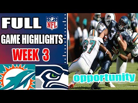 Dolphins vs Seahawks Full Highlights [Week 3] | Aaron Rodgers Make the play | NFL Highlights 2024