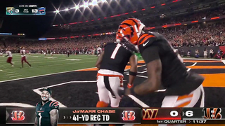 JOE BURROW & JA'MARR CHASE - First touchdown of the year for Bengals'