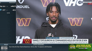 Jayden Daniels not satisfied after spectacular performance against the Bengals | Press Conference