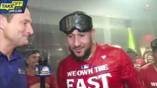 Inside the Phillies' clubhouse as they celebrate winning the NL East Championship | Takeoff