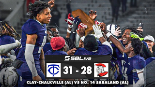 RYAN WILLIAMS, SARALAND UPSET BY JAYLEN MBAKWE, CLAY-CHALKVILLE IN STATE CHAMPIONSHIP ????