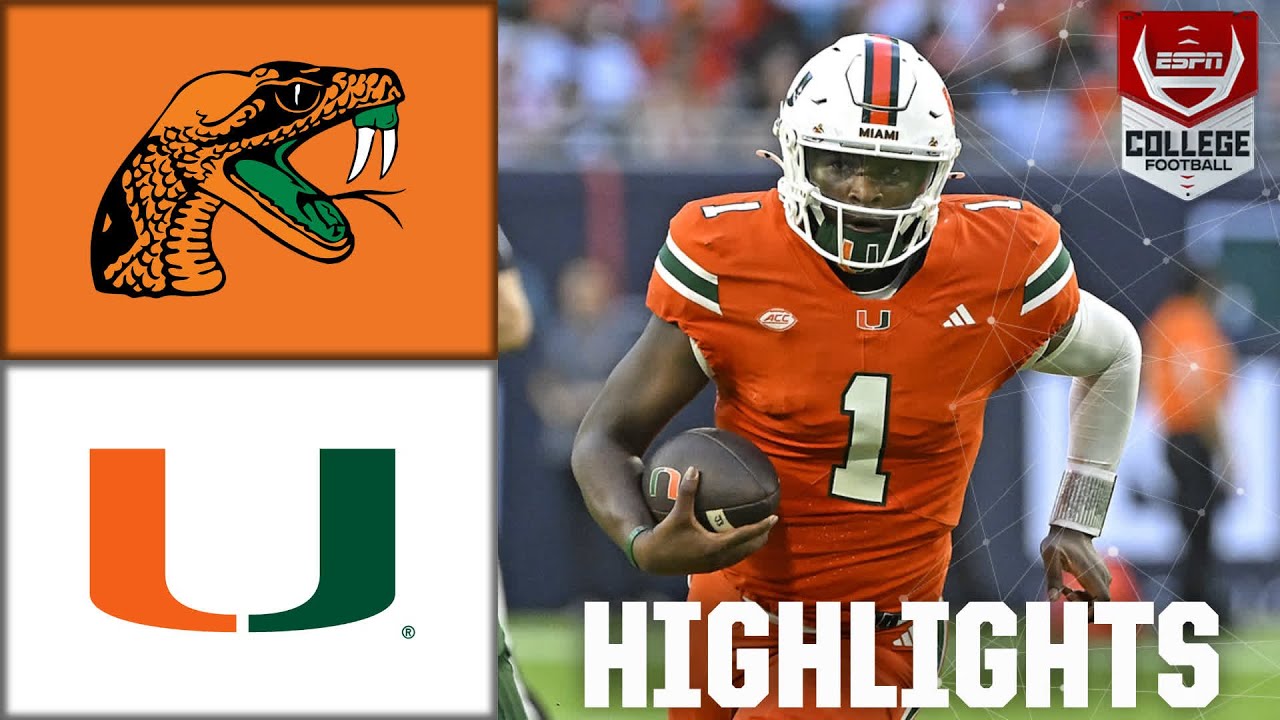 Florida A&M Rattlers vs. Miami Hurricanes | Full Game Highlights | ESPN College Football