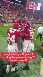 RYAN WILLIAMS. TRUE FRESHMAN. #collegefootball #alabamafootball #SEC #CFB