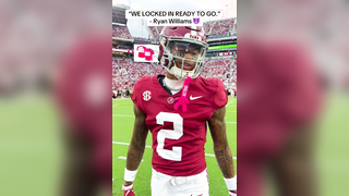 Ryan Williams saw it coming pregame. Real locked in performance #alabamafootball #georgiafootball #sec #cfb #collegefootball