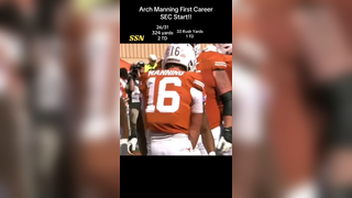 Arch “YSL” Manning Dominates In First Career SEC Start!! #archmanning #collegefootball #texaslonghorns #texasfootball #qb1 #cfb #secfootball #heisman #fyp #foryou #fypツ