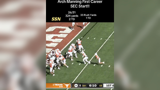 Arch “YSL” Manning Dominates In First Career SEC Start!! #archmanning #collegefootball #texaslonghorns #texasfootball #qb1 #cfb #secfootball #heisman #fyp #foryou #fypツ