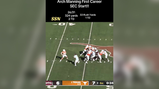 Arch “YSL” Manning Dominates In First Career SEC Start!! #archmanning #collegefootball #texaslonghorns #texasfootball #qb1 #cfb #secfootball #heisman #fyp #foryou #fypツ