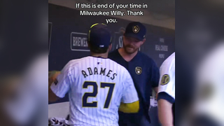 Thank you for everything Willy. We hope to have you back. #mlb #brewcrew #brewers #yelichwrld