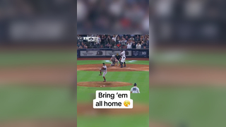 Giancarlo cleared the bases with this hit (via @MLB, @YES Network) #yankees #mlb #baserunning #atbat